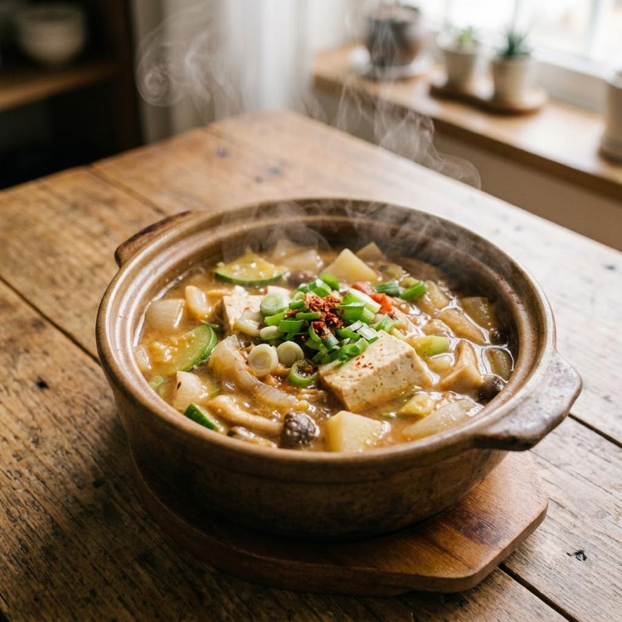 구수한 된장찌개 한 그릇